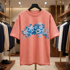 US Trend Women's Premium Oversized Printed T-Shirt | Mustured Color | 100% Cotton French Terry | 240 GSM | Drop Shoulder | Graphic Design Tee