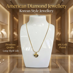 Luxury Korean Style Women’s Pendant Necklace | American Diamond Design - Imitation Jewelry 1111411