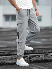 Lymio Track Pant for Men || Pocket with Track Pant || Elastic Jogger Pant (Packs Also Available) (TP-06-08) (Grey)