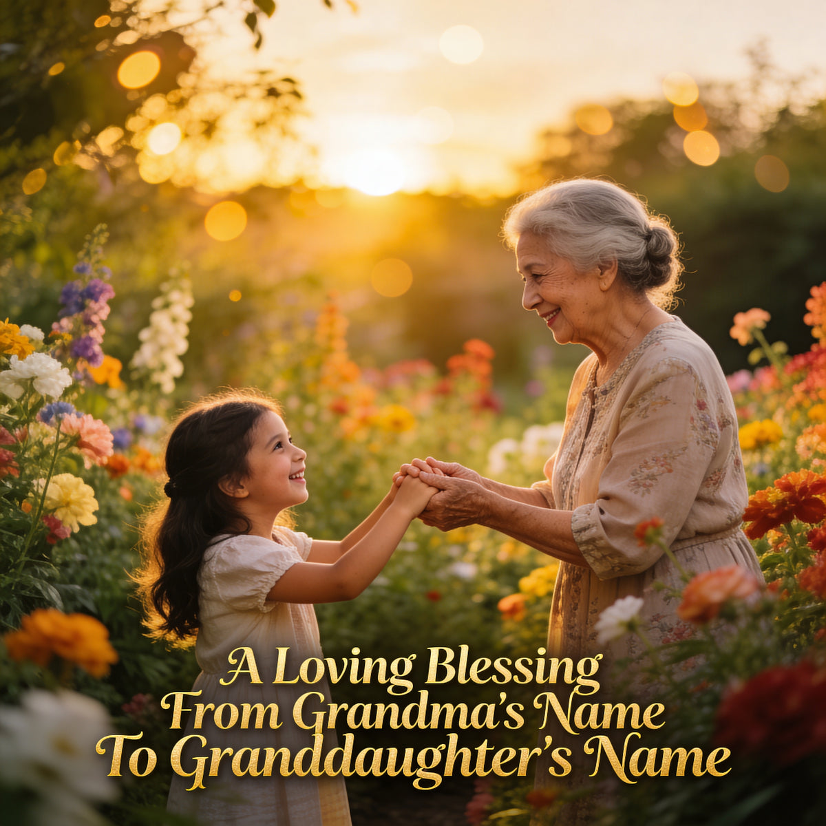 V106 - 👵👧 Emotional Grandma to Granddaughter Blessing Song With Custom Names