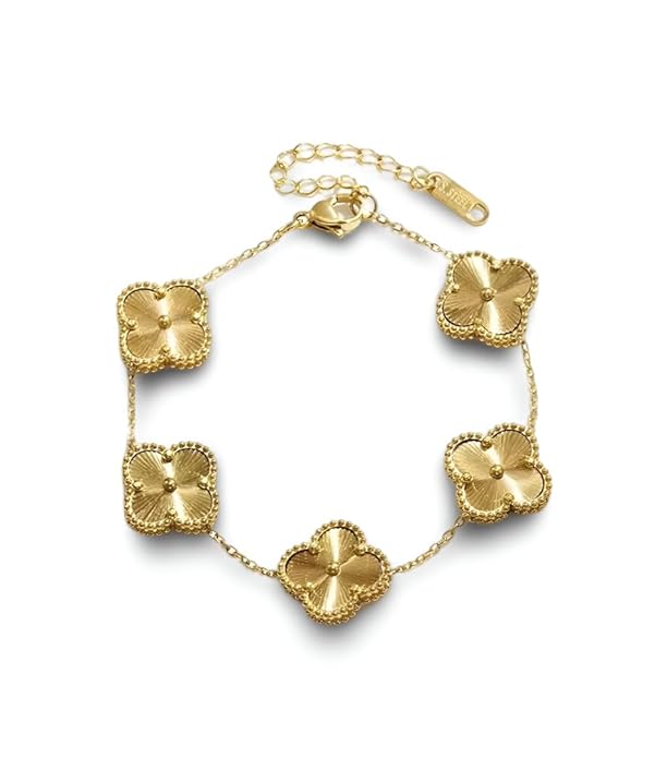 Inventive arts Latest Anti-Tarnish Gold Plated Bracelets Stylish Adjustable Arm Cuff | Hand Accessories kada for Women & Girls