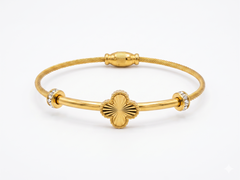 18K Gold Plated Korean Style American Diamond Bracelet for Women | Anti Tarnish Stainless Steel - Imitation jewelry 660200