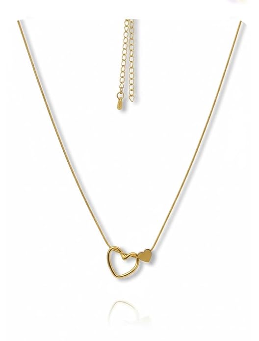 Pendant Necklace for Women Elegant Neckpiece for Every Style A Touch of Grace Around Your Neck Heart Shape Locket Elegance for Every Occasion Anti Tarnish Imitation Jewellery With Chain for Girls And Womens Waterproof Heart Shape