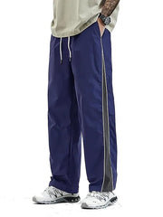 Light Fit Straight Fit Track Pant for Men | Lower for Men | Gym Trackpants (Navy Blue)
