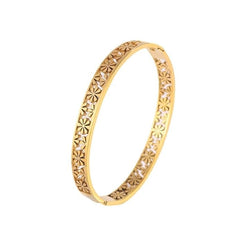 MEENAZ Gold Bangle Bracelet for Women Stylish | Stainless Steel Bangle Set Bracelets | Anti Tarnish Jewellery for women | Valentine Gift for girlfriend Girls, Wife gifts for woman Couple Kada -264