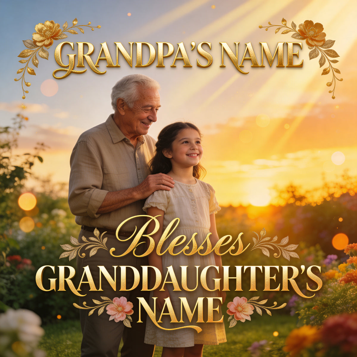 V104 - 👴👧 Emotional Grandpa to Granddaughter Blessing Song With Custom Names