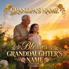 V104 - 👴👧 Emotional Grandpa to Granddaughter Blessing Song With Custom Names