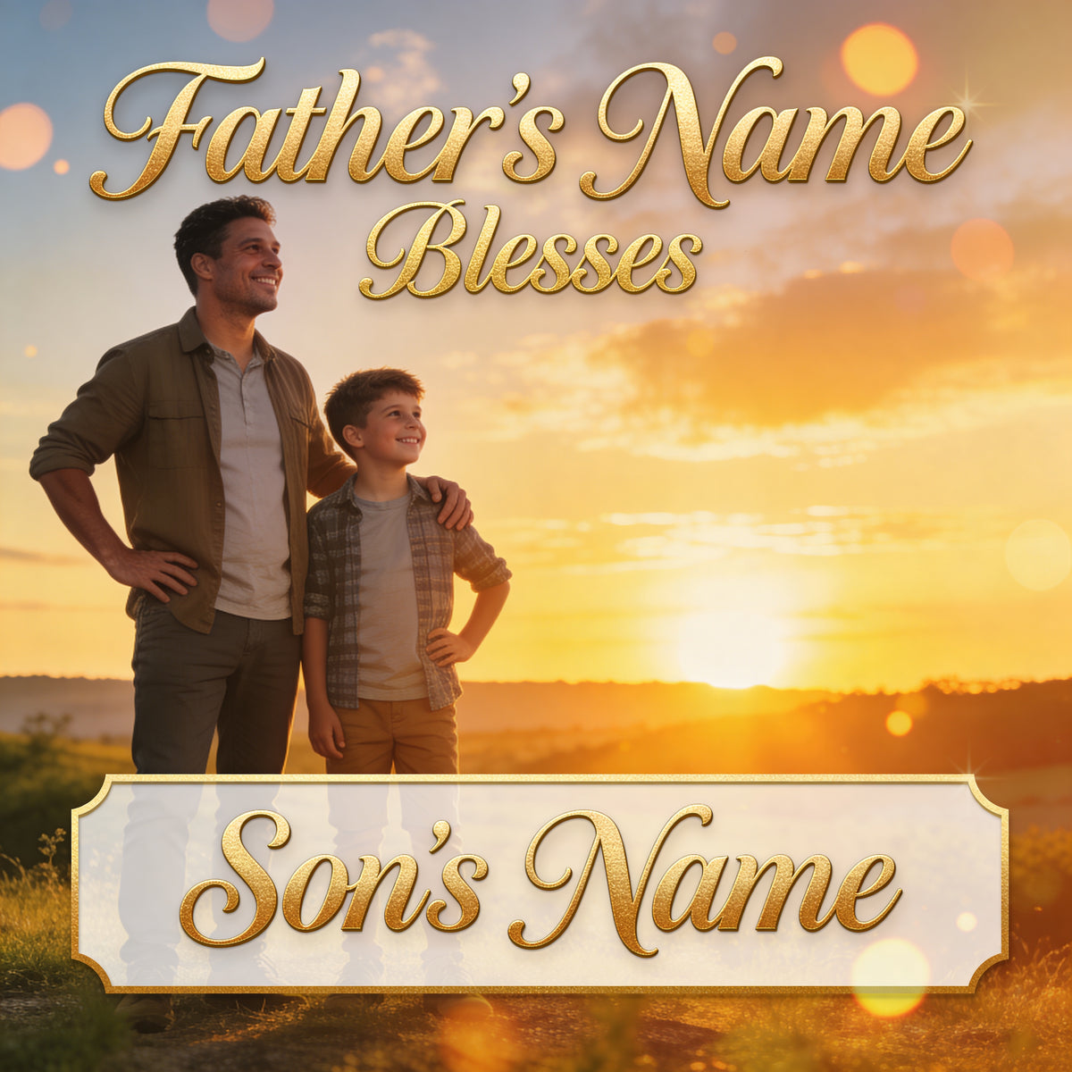V108 - 👨‍👦 Emotional Father to Son Blessing Song With Custom Names