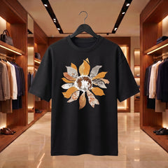 US Trend Printed Women's Premium Oversized Printed T-Shirt | Black Color | 100% Cotton French Terry | 240 GSM | Drop Shoulder | Graphic Design Tee